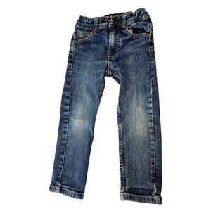 Qucksilver Kids Jeans Adjustable Waist Distressed Med Wash Unisex Boys Girls 4